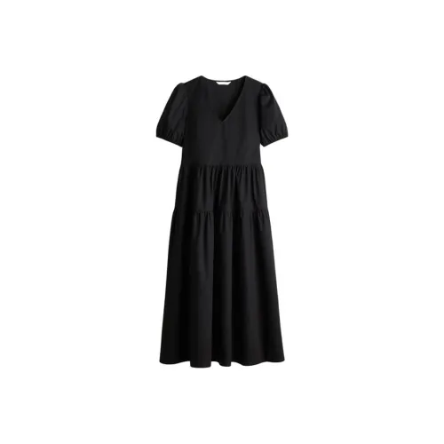 H&M Женские Платья с Короткими Рукавами
