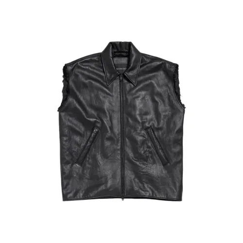 Balenciaga Жилет Регулярный крой Мужской Черный