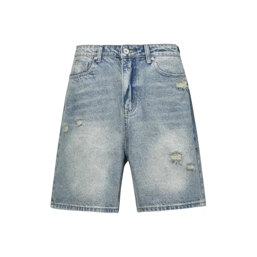 Бык Freak Синий Унисекс Джинсовые шорты