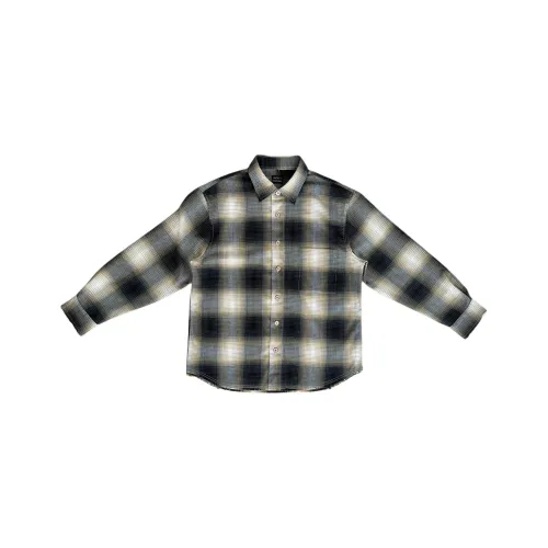 LIBERTY KOSTUME Sea Moon Yellow Black Plaid Men's Shirts LIBERTY KOSTUME Sea Луна Желтый Черный Клетка Мужские Рубашки