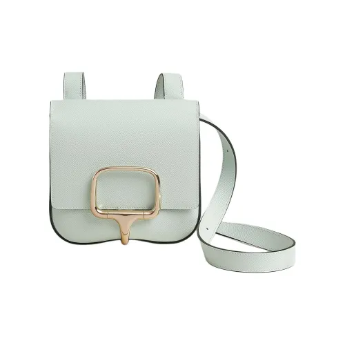 HERMES Della Cavalleria Epsom Телячья кожа Сумка через плечо Сумка на плечо Мини Женская Пряный Мятно-зеленый