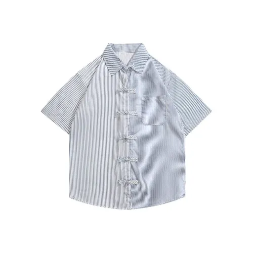 YOUSEKOO Синий Унисекс Рубашки