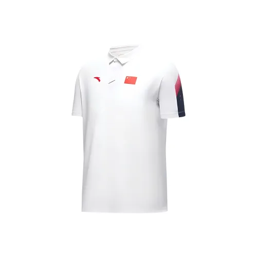 ANTA Sports Life Collection Поло Мужское Снежно-Белый