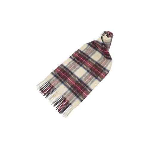 JOHNSTONS OF ELGIN 100% кашемир Вязаные шарфы Женские Красный