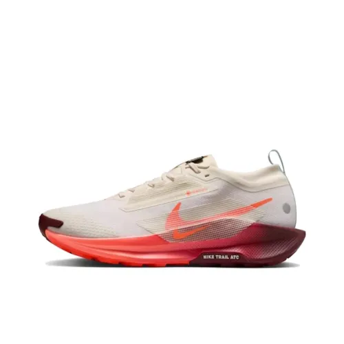 Nike REACTX PEGASUS TRAIL 5 Slip Устойчивый к истиранию Низкий Топ Беговые кроссовки Мужские Бежево-красные