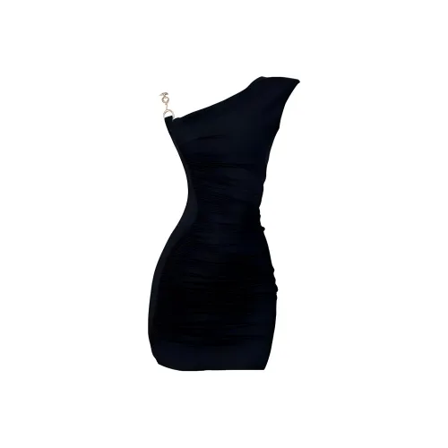 IQC Черные Женские Платья без рукавов