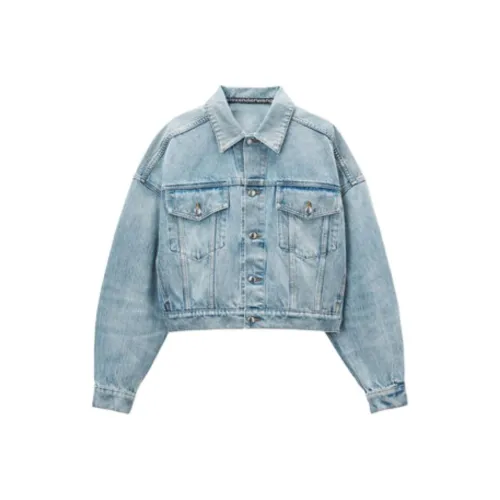 Alexander Wang Denim Jacket Women's Blue Александр Wang Деним Куртка Женская Синяя