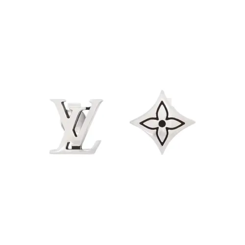LOUIS VUITTON Серьги-гвоздики Мужские Серебряные