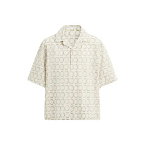 ZARA Бежевые Мужские Рубашки