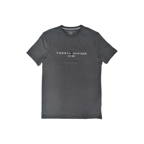 Tommy Hilfiger Темно-серые Мужские T-рубашки