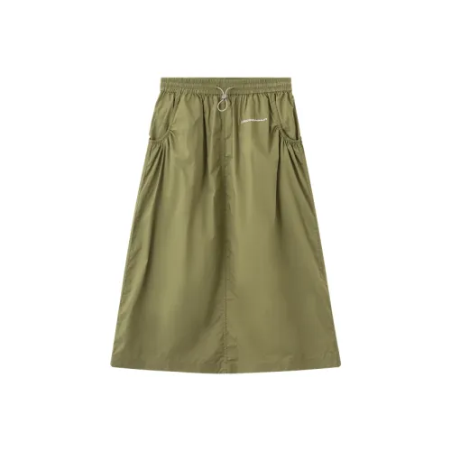 VOLCOM Повседневный Длинный Юбка Женская Военный Стиль Желтый