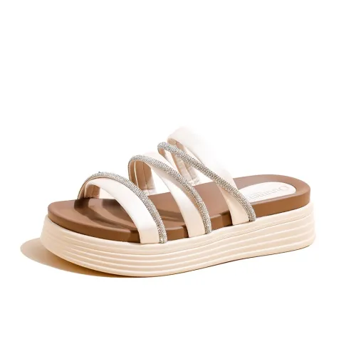 Ouumeis Слипоны Женские Шампанское