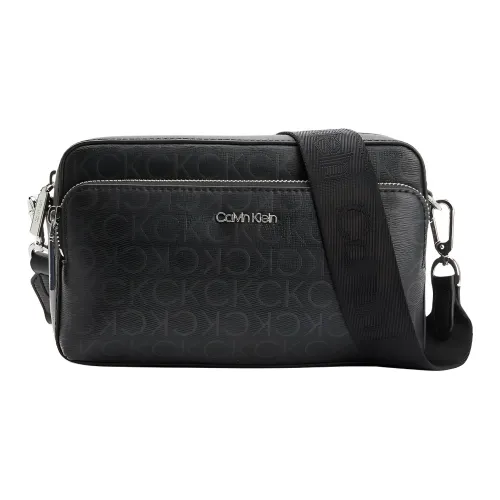 CK Calvin Klein Переработанный полиэстер Camera Сумка Сумка через плечо Большая Женская Черная и Серая