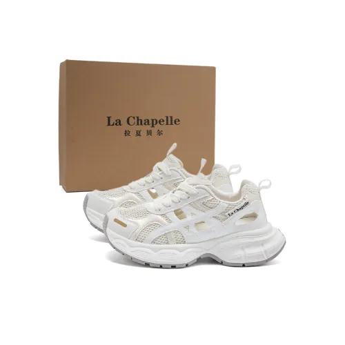 La Chapelle Устойчивые к истиранию низкие топы с толстой подошвой Женские Белые