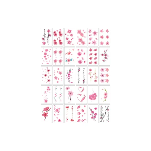 XNTX Вишневый цветок Многоцветный Временные татуировки