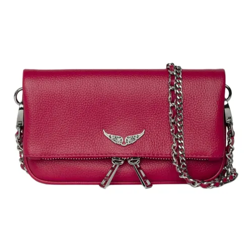 Zadig Voltaire Сумка через плечо из коровьей кожи женская розовая