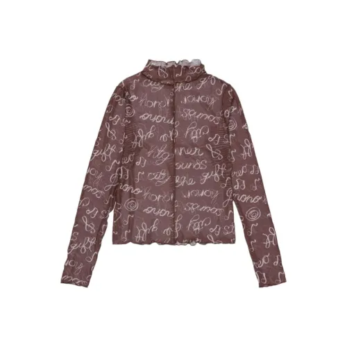 HONOR THE GIFT Рубашка Женская Красно-Коричневая