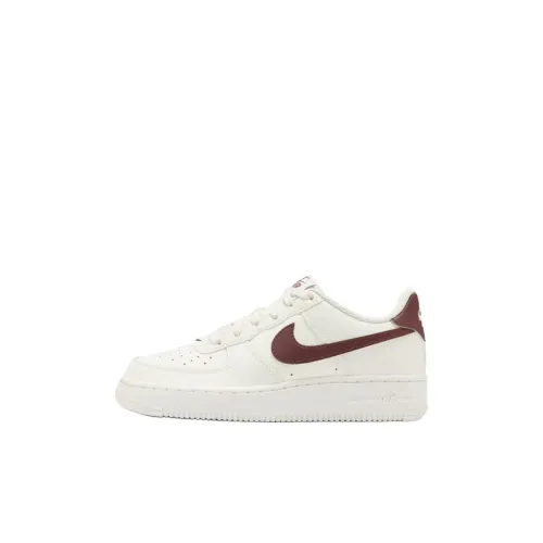 Nike Air Force 1 Slip Resistant Abrasion Resistant Низкий Топ Детские Скейтбординги Белый Детский