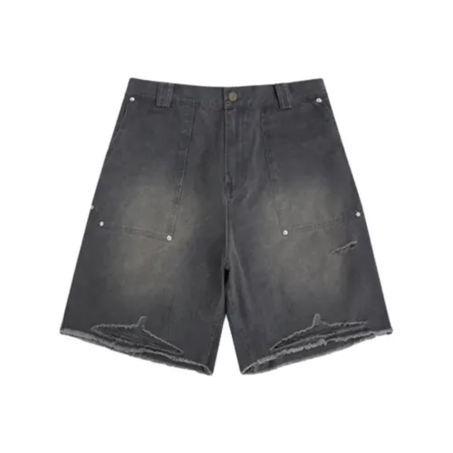 FUMBLE Серые Унисекс Джинсовые Шорты