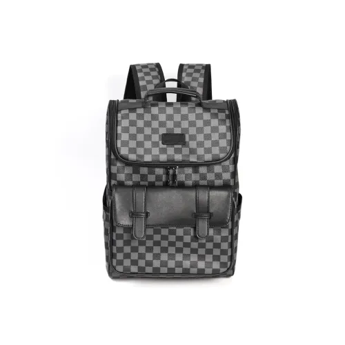 VIHUS PVC Поливинилхлорид Рюкзак Мужской Черная Клетка