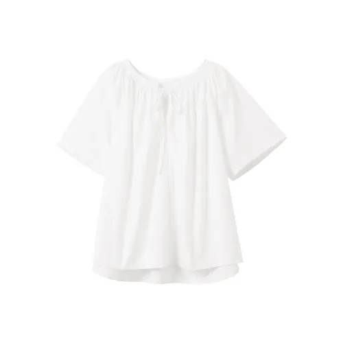 3COLOUR Облачный белый Женские Шифоновые Рубашки