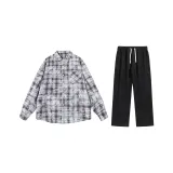 Комплект одежды (Черная рубашка + Черные штаны)