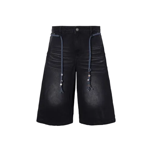 ROCAWEAR Черные Унисекс Джинсовые Шорты