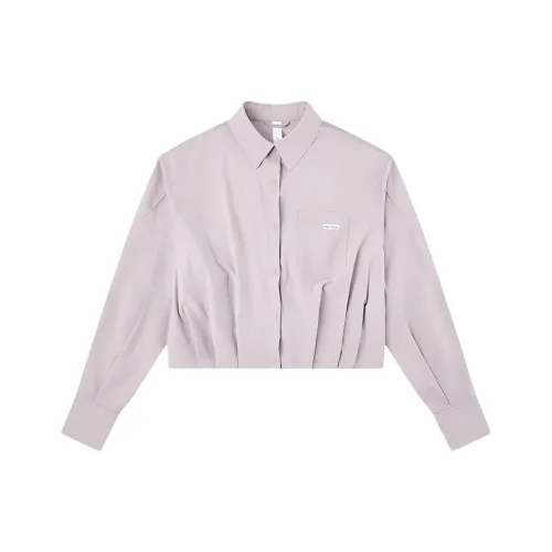 QIAODAN Dry Рубашка Женская Таро Серо-фиолетовый