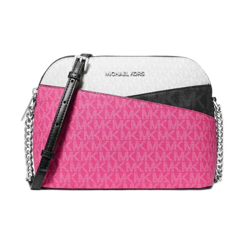 MICHAEL KORS Jet Set Travel Покрытие Холст Кросс-Боди Сумка Сумка через плечо Женская Розовая и Черная