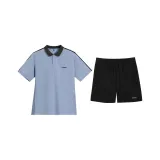 Комплект одежды [Синий топ + Черные шорты]