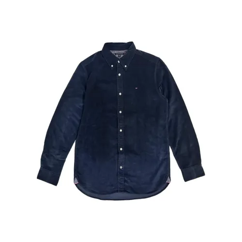 Tommy Hilfiger Рубашка Мужская Темно-Синяя