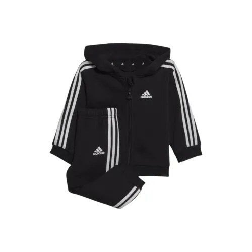 Adidas Kids Комплекты Детская одежда Essentials Full Zip С капюшоном Jogger Набор Черный Infant And Toddler