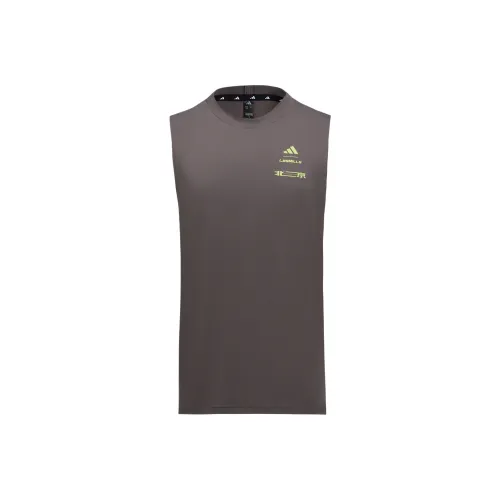 Adidas x LAIMEI LIANMINGKUAN SS25 Майка Мужская Угольный Серый