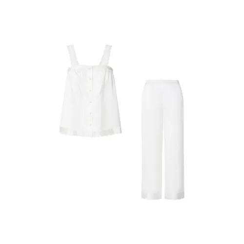SILKY MIRACLE Пижамный комплект Женские Pearl White Одежда Sets
