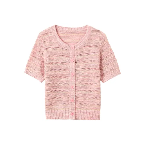 3COLOUR Розово-вишневый Полосы Женские Трикотаж