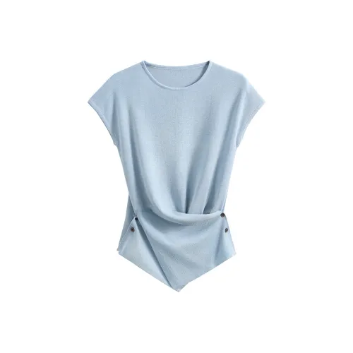 SIBAISHE Светло-синий Женский Трикотаж