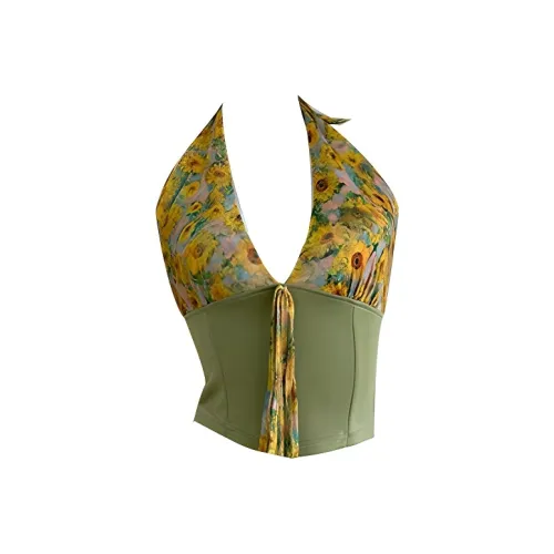 ADXKM Зеленые Женские Майки