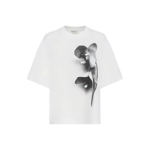 Alexander McQueen FW23 T-рубашка Женская Белая