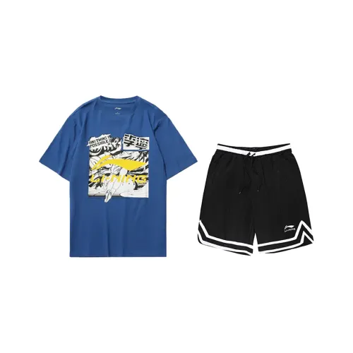 Лайнер Повседневная Спортивная Одежда Унисекс Синий Черный