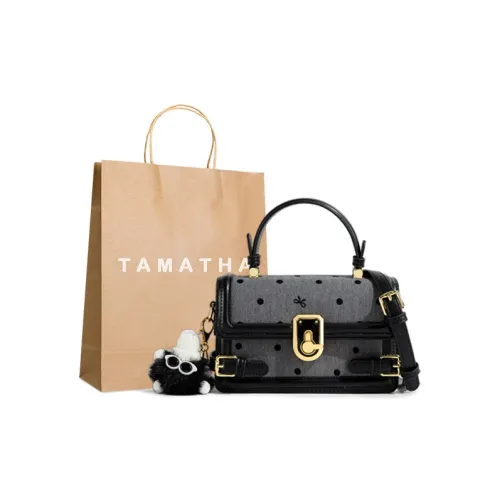 TAMATHA Полиуретан Синтетическая кожа Сумка через плечо Женская Черная