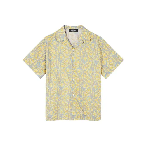 VERSACE Рубашка Синий Золото Цвет Детская