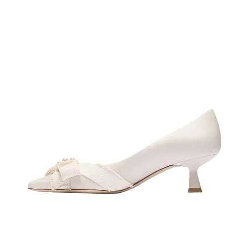 Stuart Weitzman SW Bowie Низкий каблук Высокий каблук 5 см Женский Экрю