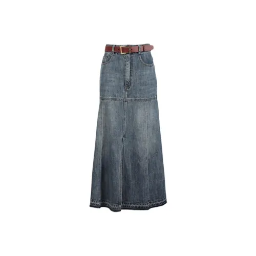 Anmani Denim Long Skirt Women's