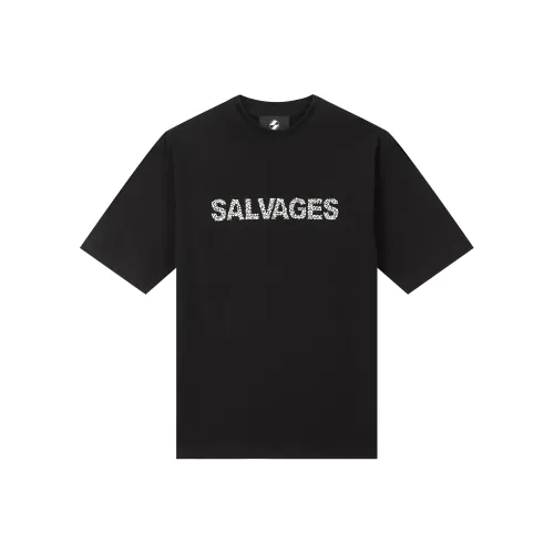 THE SALVAGES FASHION CLUB Черная унисекс футболка