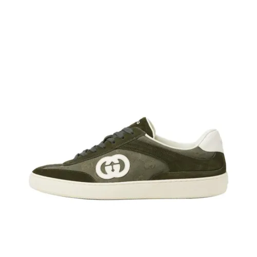GUCCI G75 Low Топ Скейтборд Кроссовки Мужские Зеленые