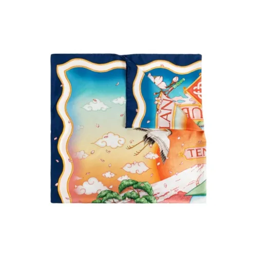 CASABLANCA Шелковые шарфы Унисекс Многоцветные