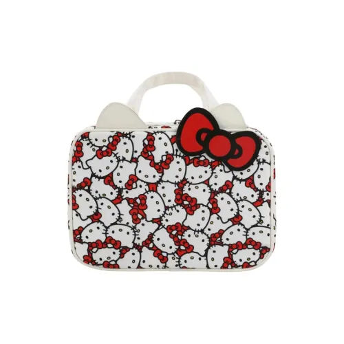 Sanrio ПУ (полиуретан) Портативная сумка для макияжа Органайзер для путешествий Женская Белый и Красный