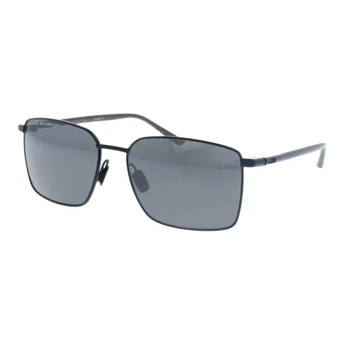PORSCHE DESIGN Титан Квадратные Солнцезащитные очки Мужские Черные