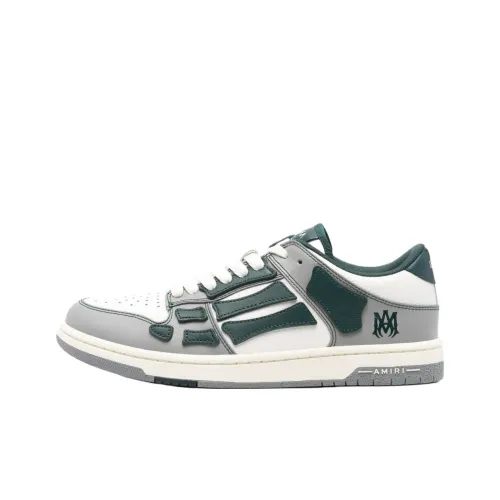 AMIRI VARSITY Skel Low Топ Скейтборд Кроссовки Мужские Серый Зеленый