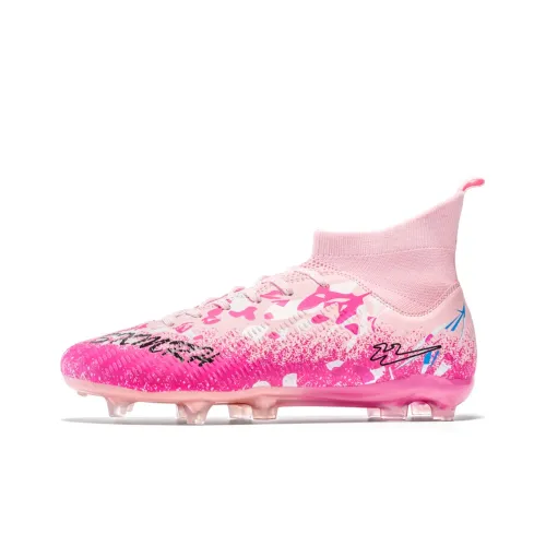 Binary FG Твердое покрытие устойчивое к истиранию легкие футбольные бутсы унисекс розовый